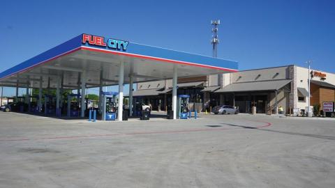 Fuel city forecourt
