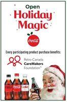 Coke holiday ad with vintage Santa