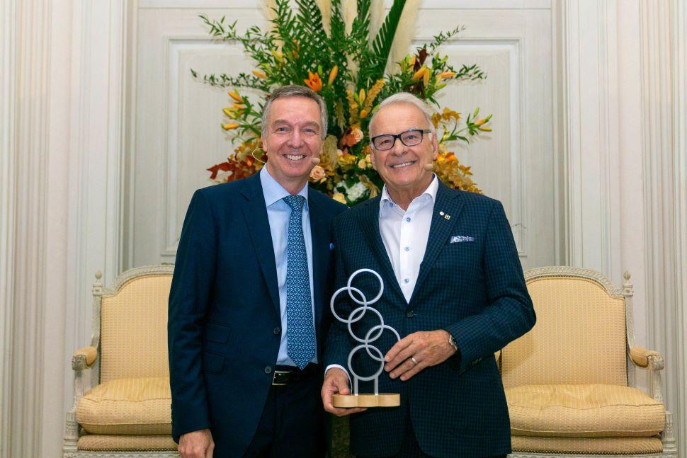 Alimentation CoucheTard’s Alain Bouchard honoured at Pembrook