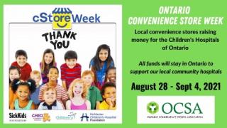 OCSA ad for Ontario Convenience Store Week