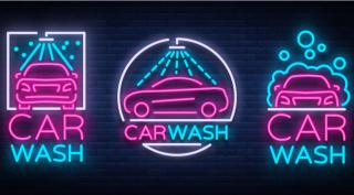 car wash neon signs