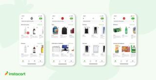 instacart apps showing new products