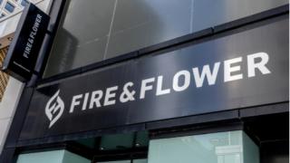 fire and flower store sign