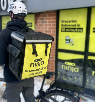 Ninja delivery person