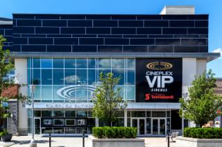 Entrance of Cineplex Cinemas at Don Mills in Toronto. Cineplex Cinemas operated by Cineplex Inc. a Canadian entertainment company.