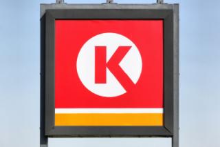 Circle K logo on a panel. Circle K is an international chain of convenience stores