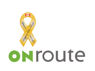 OnRoute and Support our Troops logos