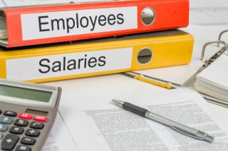 Folders with the label Employees and Salaries