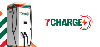 7Charge EV charger on white background