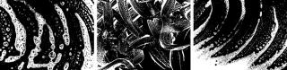 abstract photo of soap on black surface