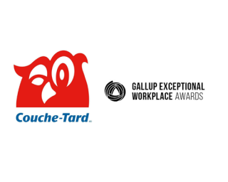 Couche Tard logo and Gallup logo