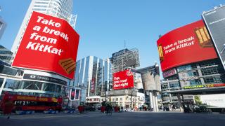 Nestle Canada Kit Kat ads at Yonge and Dundas