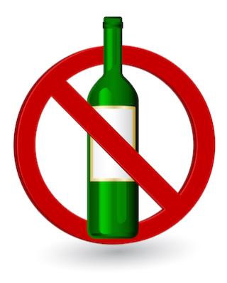 alcohol forbidden sign