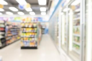 Convenience Store Interior Blurred