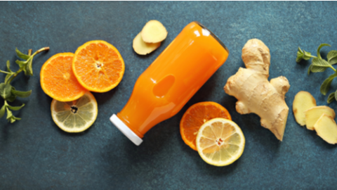 juice with ginger and vitamin c