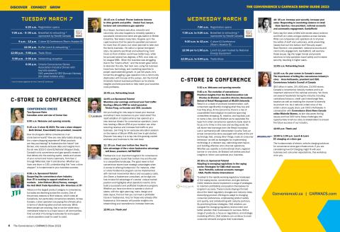 Convenience U conference two-day agenda