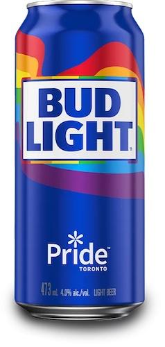 Bud Light pride can