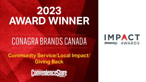 2023 Impact Award Winner Conagra Brands Canada Community Giving