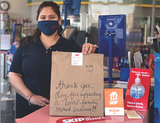 Little Short Stop Stores' staff add personal notes to each delivery. 