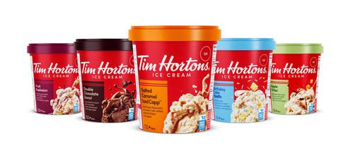 Tim Hortons brings its iconic flavours to the ice cream aisle with the launch of its rich and premium quality Tim Hortons Ice Cream, made in Canada with 100% Canadian dairy.