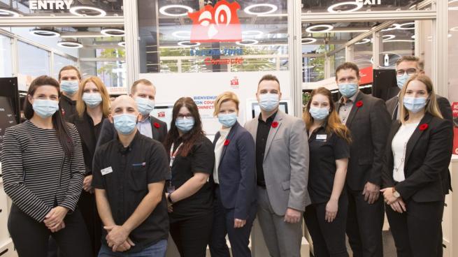 opening of the lab with CoucheTard and McGill employees