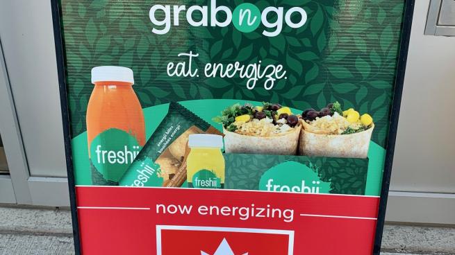 Freshii signage at Petro-Canada