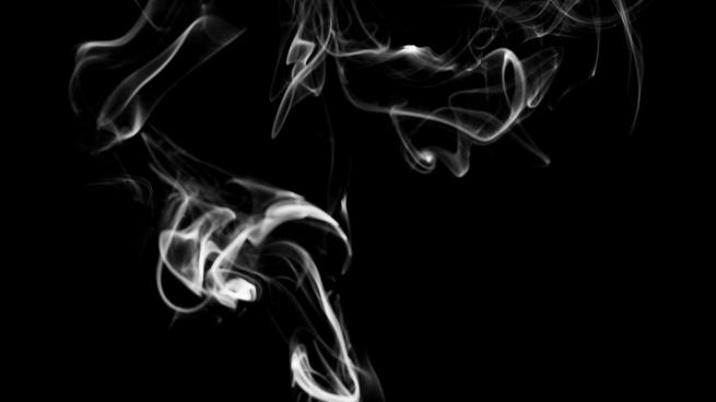 Smoke on a black background