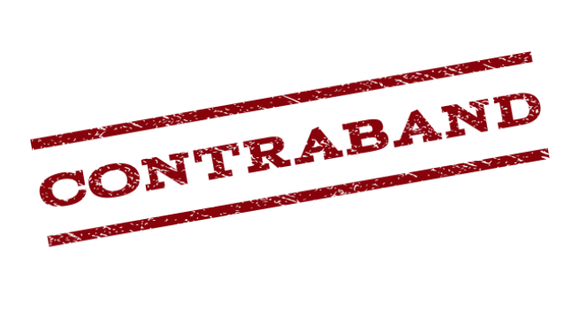 Contraband in red