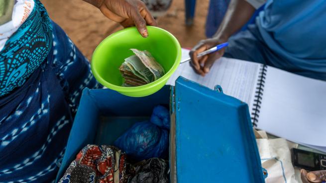 Meeting of a village saving and loan association