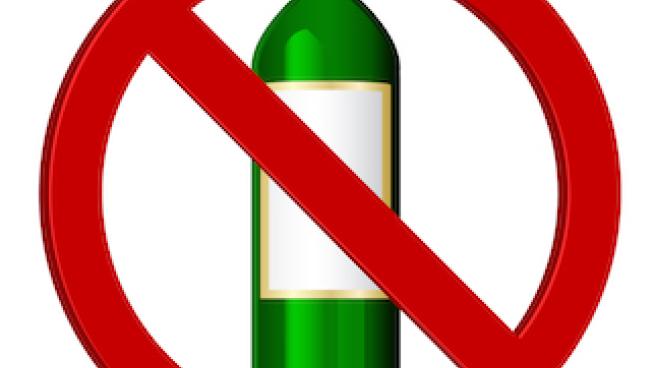 alcohol forbidden sign
