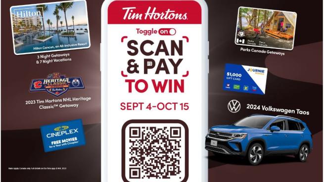 Tim Horton Scan to Win Contest 2023
