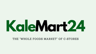 Kale Mart 24 logo on a light green background