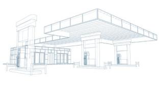 Forecourt Design Rendering