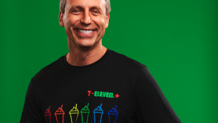 Marc Goodman in an All Flavours welcome t-shirt